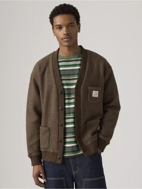 Levi’s Workwear Brown Sherpa Cardigan